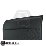 Nissan Navara D40 2006-2014 Bonnet Scoop in durable black ABS plastic, designed for easy, non-drill installation with a sleek, textured finish.