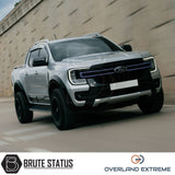 Ford Ranger 2023+ T9 Gloss Black Wide Arch Kit, premium Overland Extreme design, enhances your truck's style with durable, precision-fit ABS wheel arches.