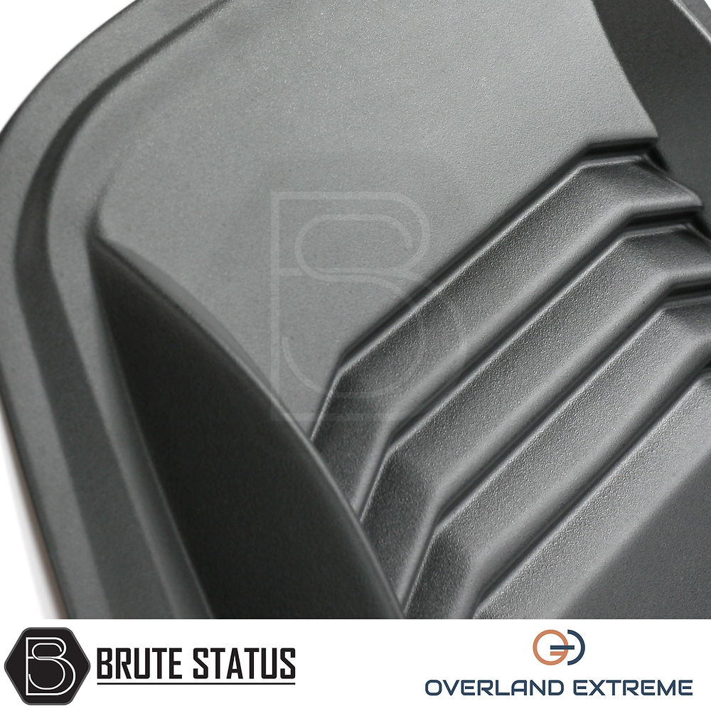 Nissan Navara D40 Bonnet Scoop in durable ABS plastic with a matte black finish, designed for easy installation and customization without drilling.