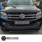 VW Amarok 2010-2022 City Bar in black, featuring a robust stainless steel design, enhancing front-end protection and style for your truck.