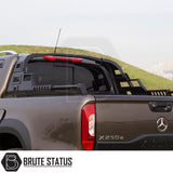 Isuzu D-Max 2012-2021 Combat Roll Bar on a truck, showcasing its heavy-duty steel construction and aggressive design.