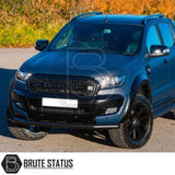 Ford Ranger 2012-2022 Smooth Wide Arch Kit & 35mm Wheel Spacers enhancing a truck's rugged look with wide arches and durable wheel spacers for improved stability.