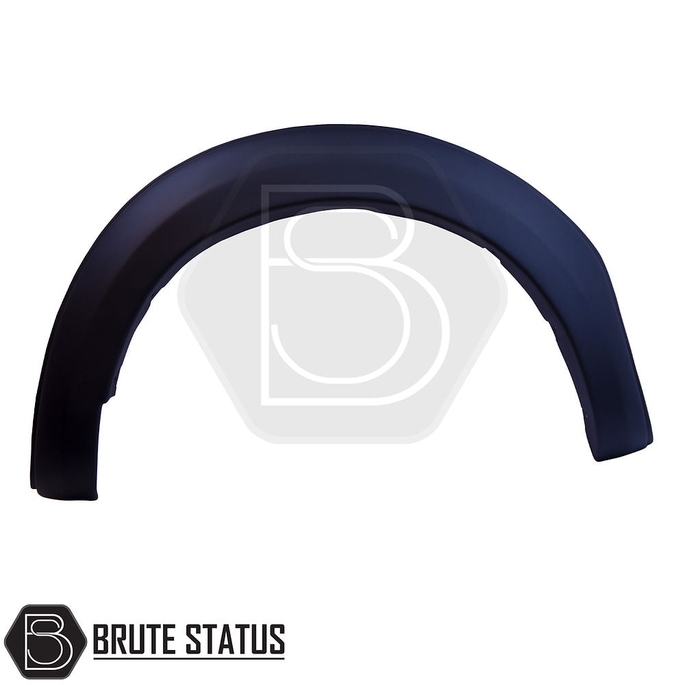 Ford Ranger 2012-2022 Wide Arch Kit in Smooth Matte Black, featuring a bold design inspired by the F150 Raptor, made from durable ABS plastic.