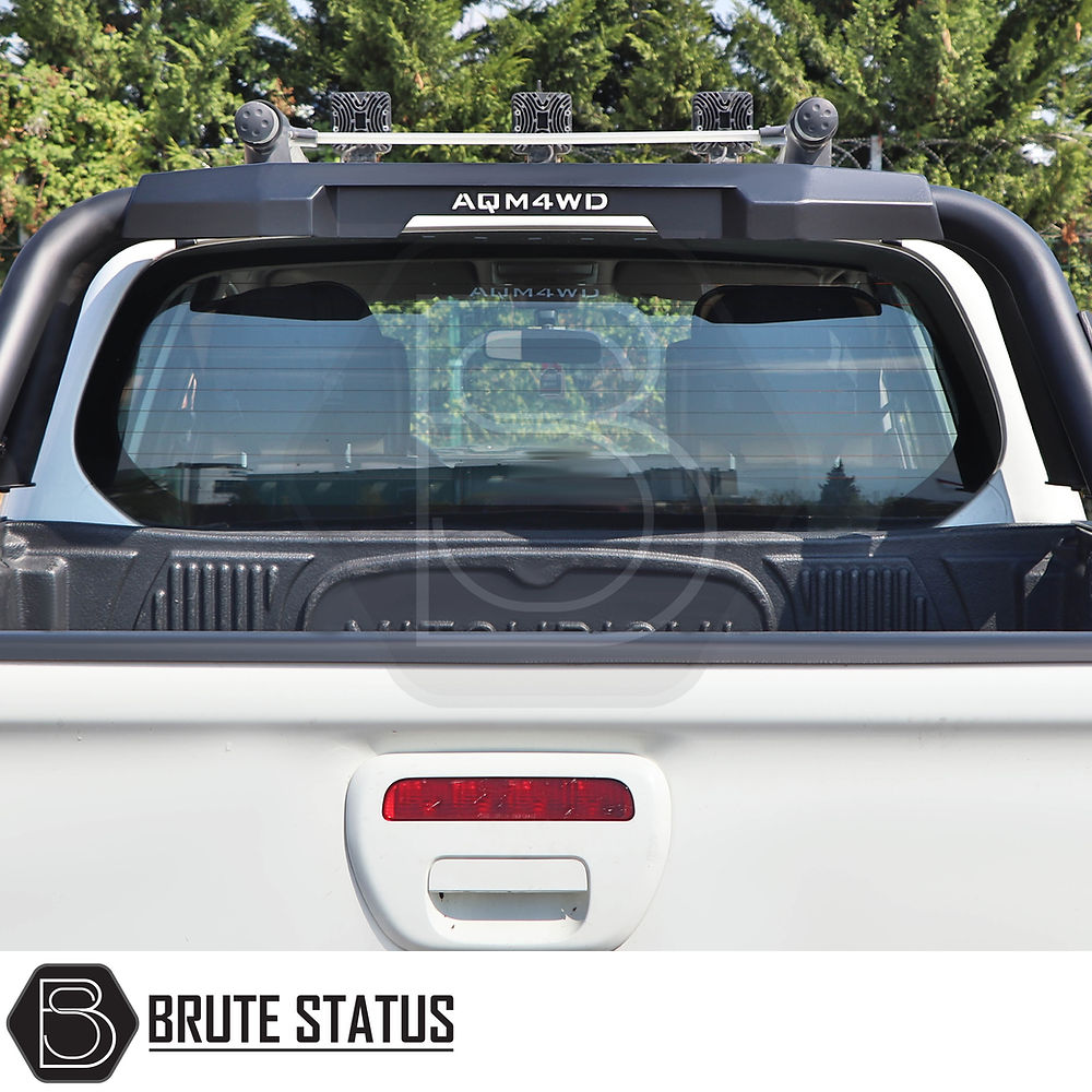 Volkswagen Amarok 2023+ Roll Bar, showcasing a robust design and matte black finish, perfectly enhancing your truck's rugged appearance.