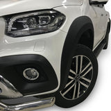 Mercedes X-Class 2017-2020 Wide Arch Kit enhances truck's style with durable, smooth black arches, easy installation, and extra width for a bold, customized look.