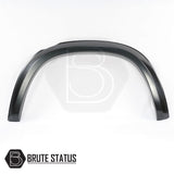 Mercedes X-Class Slimline Wheel Arch Kit, a stylish black metal accessory, enhances truck aesthetics; fits double cab models without drilling, includes all installation components.