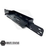 Ford Ranger Front Bumper 2015-2022 Winch Bracket, black metal with hole, compatible with standard bumpers; includes instructions, TÜV certified.