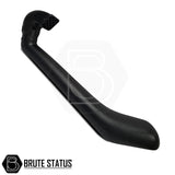 Mitsubishi L200 2015-19 MK5 Raised Air Intake Snorkel with black handle, featuring durable LLDPE construction and essential mounting components for professional installation.