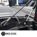 Ford Ranger 2011-2022 tailgate damper kit, close-up of shock mechanism for controlled tailgate lowering, enhancing safety and convenience. Suitable for Ford Ranger models.