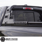 Volkswagen Amarok 2023+ S11 Combat Roll Bar, showcased on a truck, highlighting its aggressive design, heavy-duty steel construction, and matte black finish.