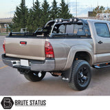 Mitsubishi L200 Series 5 2015-2019 X10 Combat Roll Bar With LED Lights, featuring heavy-duty steel construction and a matte black finish, enhancing the truck's aggressive look.