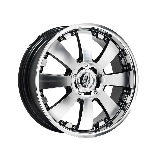 Lenso Wheels Concerto alloy wheel close-up, showcasing its sleek design and polished finish, ideal for enhancing pick-up truck aesthetics.