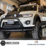 Mitsubishi L200 Series 4 2006-2009 Wide Arch Kit (Overland Extreme) showcasing robust wheel arches, precision fitment, and durability for enhanced vehicle appearance.