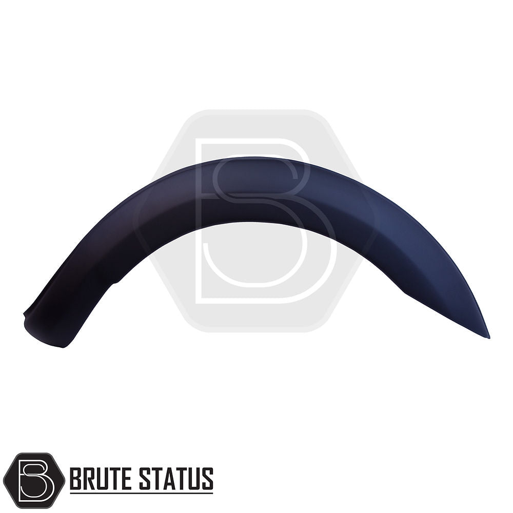 Ford Ranger 2012-2022 Wide Arch Kit (Smooth Style) Matte Black, featuring durable ABS plastic wide arches for enhanced truck appearance and compatibility with double cab models.