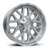 Romac Utah Wheels in Silver Finish with spokes, featuring a 6x139.7 PCD, 20x9 size, and ET12 offset, ideal for enhancing pick-up trucks.