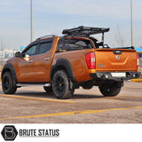 Ford Ranger 2023+ S10 Combat Roll Bar with Storage Basket, featuring a black metal rack, ideal for enhancing durability and style.