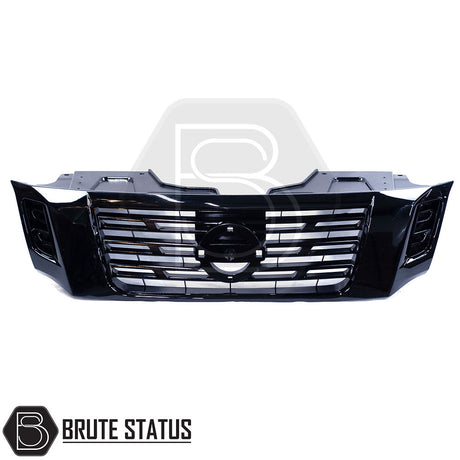 Nissan Navara NP300 2015-2022 Front Grille Gloss Black