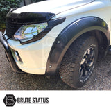 Mitsubishi L200 Series 5 2015-2019 headlight and tail lamp covers, close-up of vehicle featuring tire and headlight, easy-fit, high-quality ABS plastic.