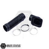 Land Rover Discovery 3 1998-2004 Snorkel Raised Air Intake with metal clamps and fittings, designed for heavy-duty performance and optimal air intake.