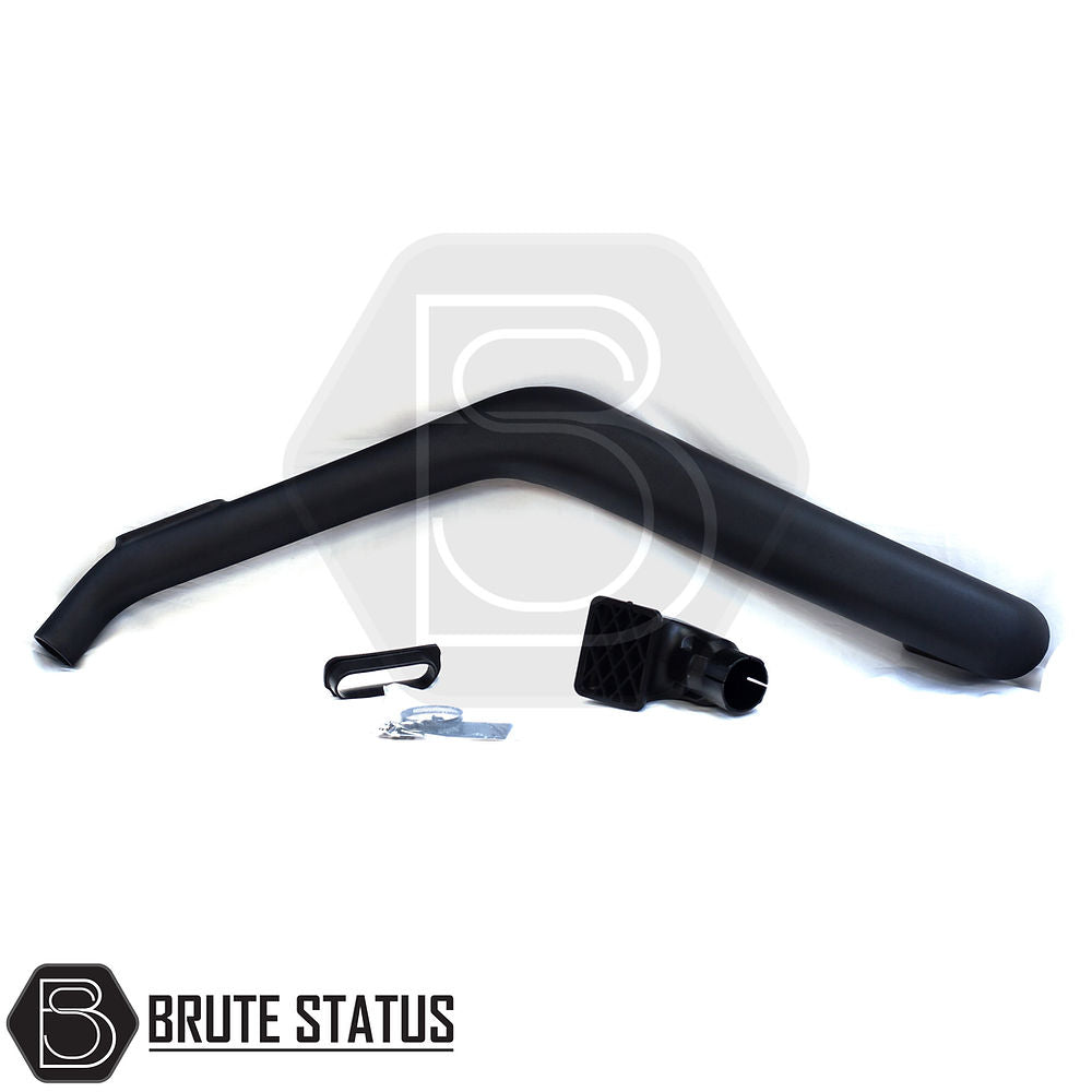 Land Rover Discovery 2 1998-2004 Snorkel Raised Air Intake with black handle, RAM type intake head, and all necessary mounting components for durability and performance.