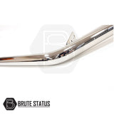 VW Amarok 2010-2022 City Bar (Nudge Bar) Polished, featuring a sleek silver design and durable T304 stainless steel, perfect for enhancing and protecting your truck.