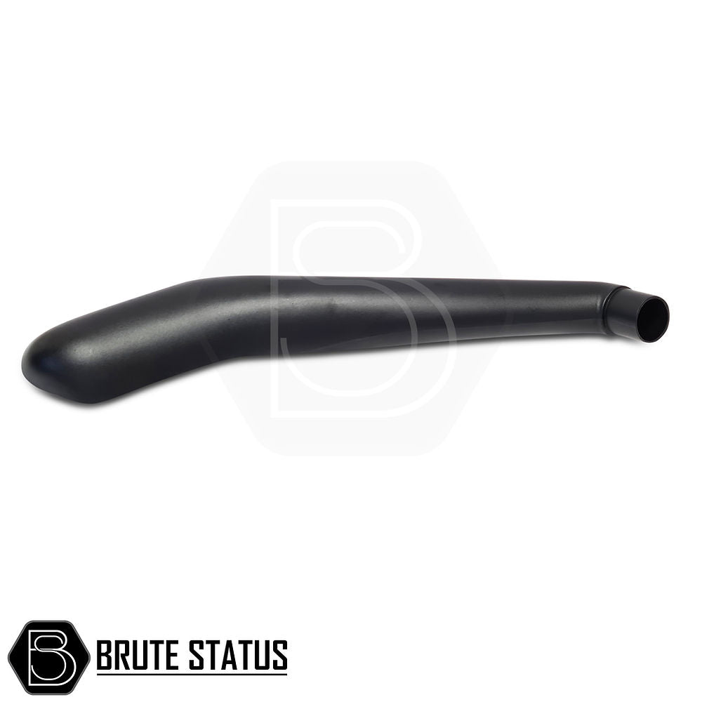 Mitsubishi L200 2015-19 MK5 Raised Air Intake Snorkel, a tough, heavy-duty black pipe designed for durability and optimal truck performance enhancement.