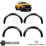 Ford Ranger 2023+ T9 Matte Black Wide Arch Kit, showcasing premium ABS wheel arches designed for durability and precision fitment on double cab models.