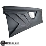 Mitsubishi L200 2010-2014 Series 4 Full Tailgate Cladding Cover/Protector in matte black, featuring durable ABS construction and easy installation for enhanced vehicle protection.