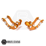 Isuzu D-Max 2012-2021 2 Rear Suspension Body Lift Shackles, designed from heavy-duty steel, enhance truck elevation and durability with greaseable chrome moly pins.