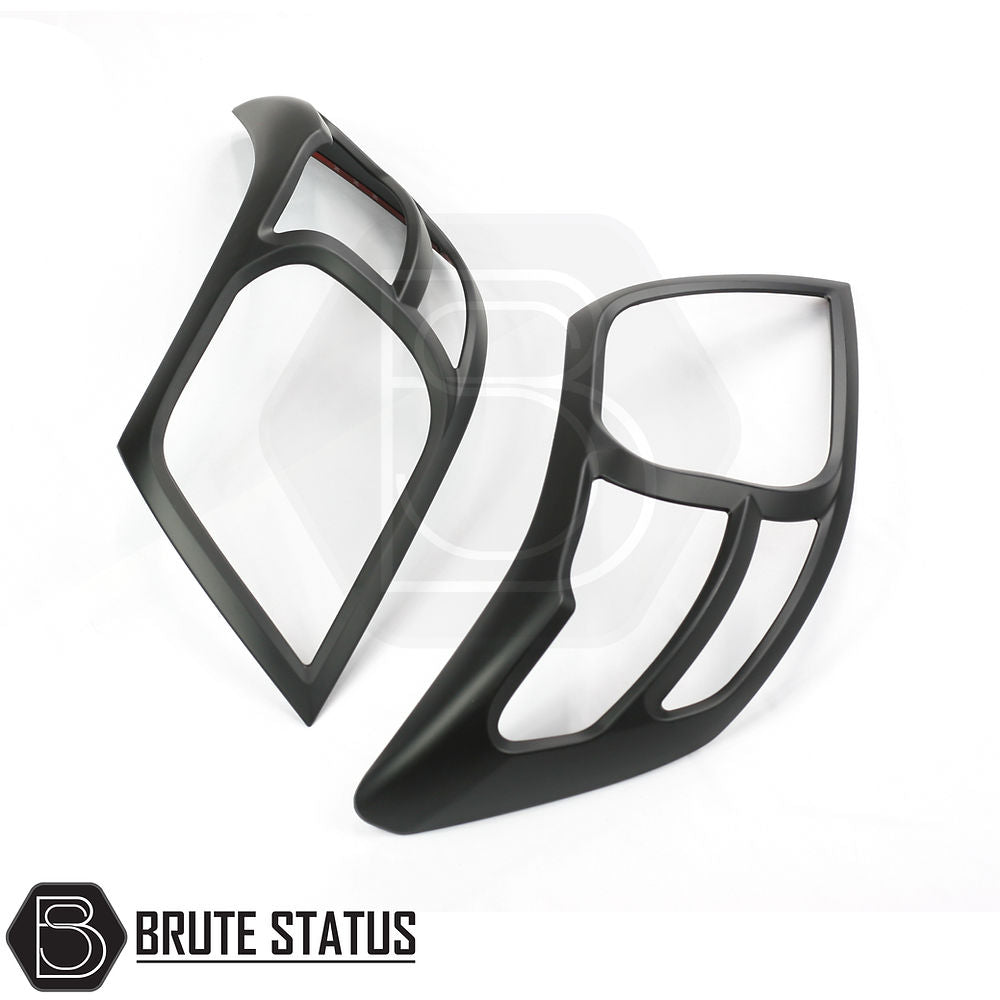 Toyota Hilux 2011-2015 Matt Black Head Light Covers, high-impact resistant, enhancing truck's aggressive look with easy installation; ideal for customization.