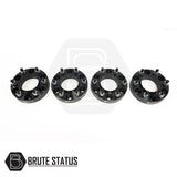 Ford Ranger 35mm hub-centric wheel spacers, set of 4, with pre-installed studs, enhancing vehicle stability and allowing for larger wheels.