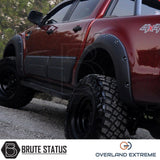 Ford Ranger 2012-2022 Matte Black Wide Arch Kit, featuring premium ABS plastic wheel arches, riveted style, designed for durability and enhanced vehicle appearance.