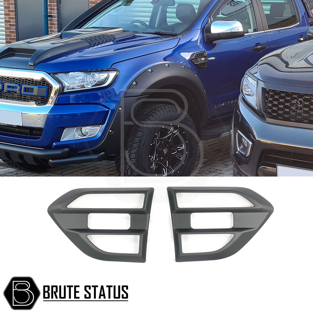 Ford Ranger 2015-2022 Side Vent Covers (Matte Black)