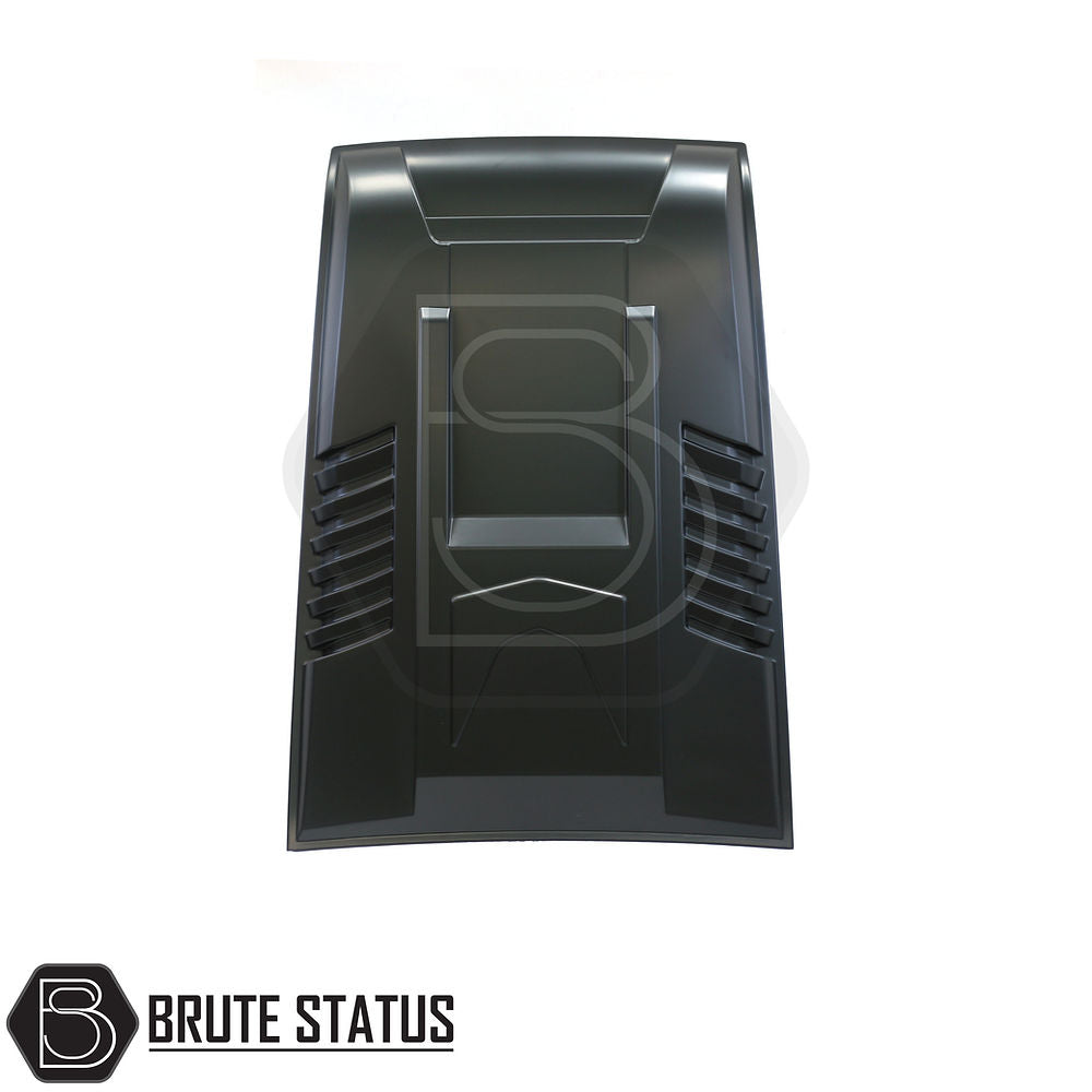 Ford Ranger T9 2023+ Raptor Style Bonnet Scoop Vent in matt black, featuring impact-resistant plastic and smooth finish, designed for easy installation on Ranger trucks.