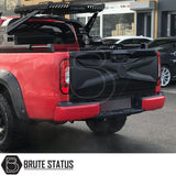 Mercedes X-Class 2017-2020 Full Tailgate Cladding Cover/Protector on red truck, offering durable ABS protection and easy installation for enhanced vehicle customization.