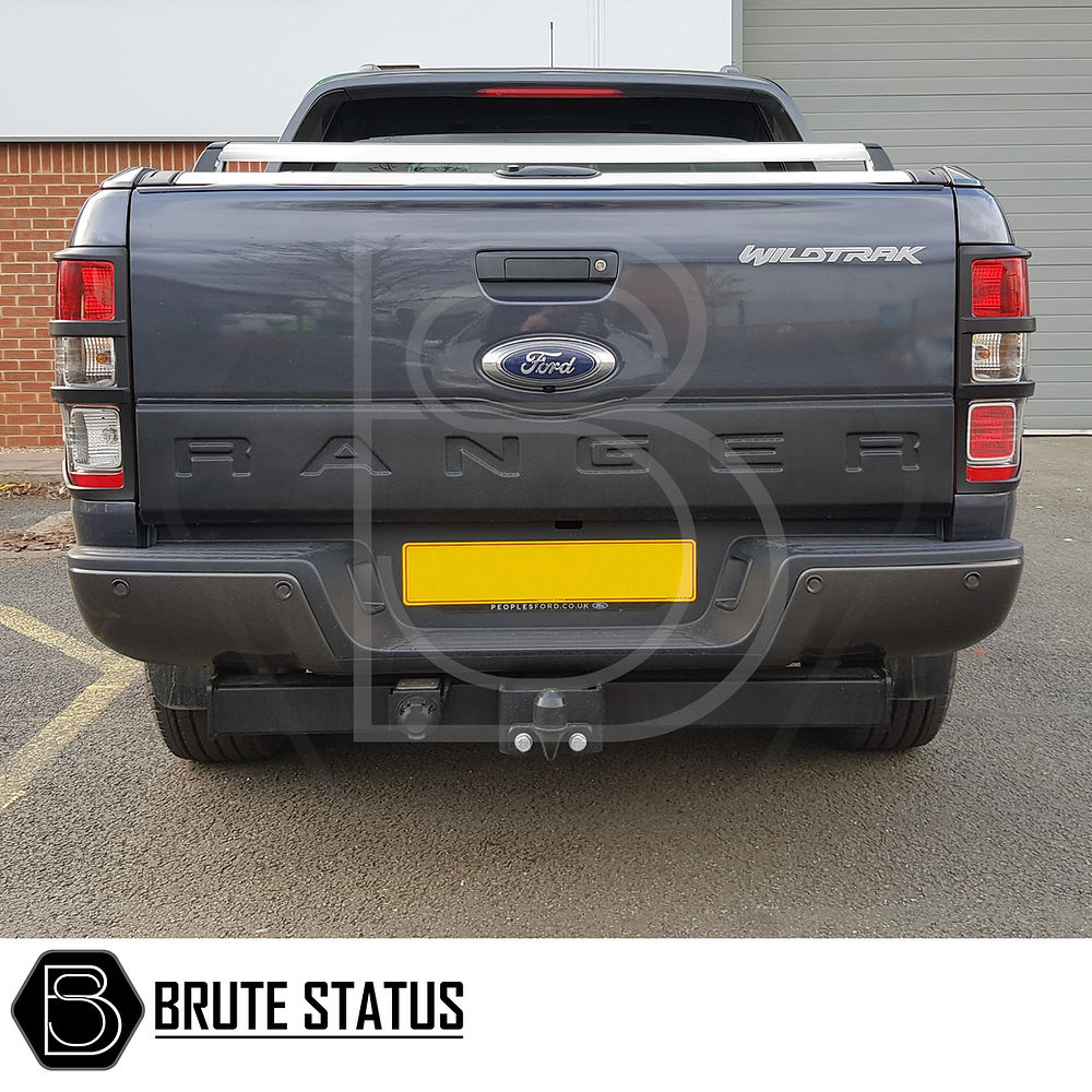 Ford Ranger 2011-2022 T6 T7 T8 Tail Light Covers, Raptor Style Matte Black, enhance rear design with easy-fit, durable ABS, featuring a bold, aggressive look.