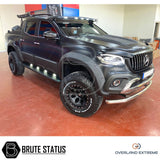 Mercedes X-Class 2017-2020 Wide Arch Kit with 35mm Wheel Spacers, featuring durable ABS plastic and precision fit designed for double cab models.