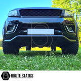 Mitsubishi L200 Series 4 2006-2014 City Bar (Nudge Bar) Matt Black on truck, enhancing bumper protection and style, compatible with various vehicle models.