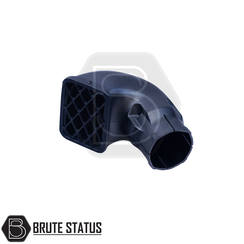 Land Rover Discovery 3 1998-2004 Snorkel Raised Air Intake, designed for durability with RAM type intake head and installation components, ideal for rugged vehicle customization.