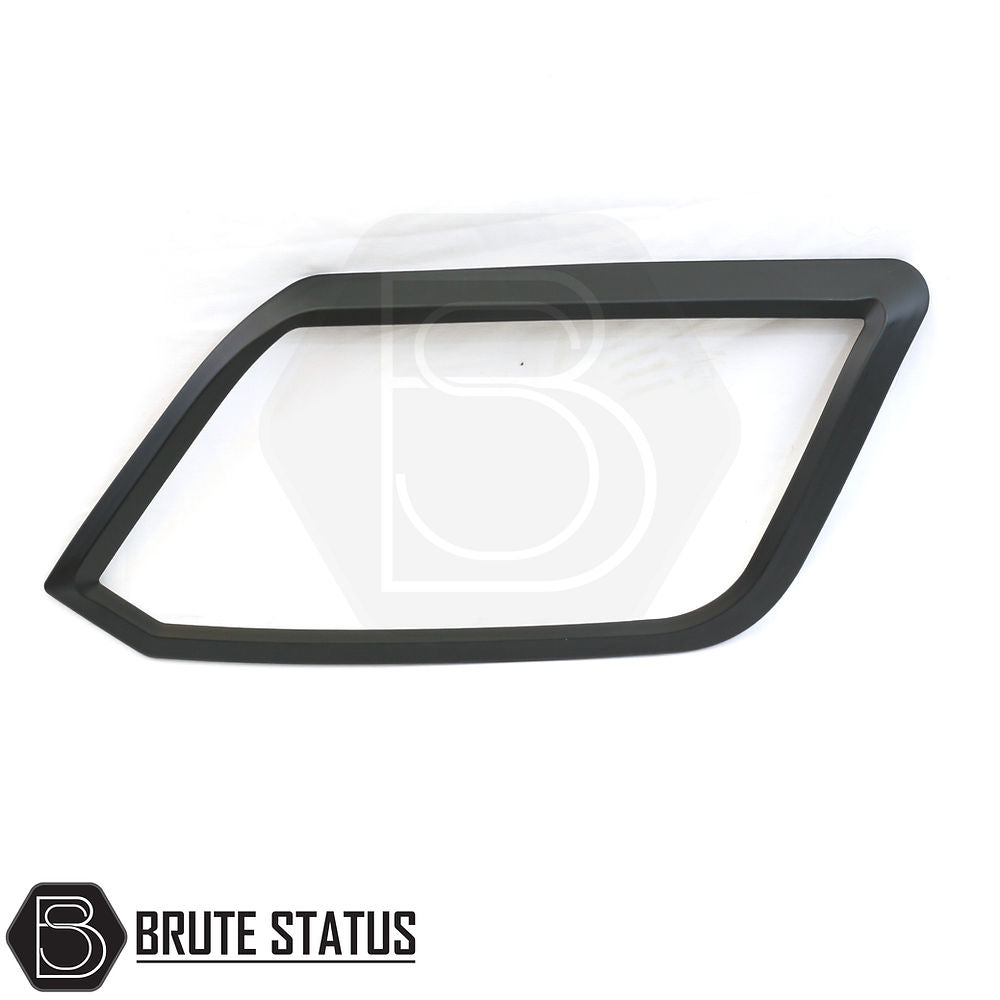 Volkswagen Amarok 2010-2022 Headlight Covers Matt Black, enhancing the front with an aggressive look; easy fit with high-quality ABS plastic and 3M adhesive.