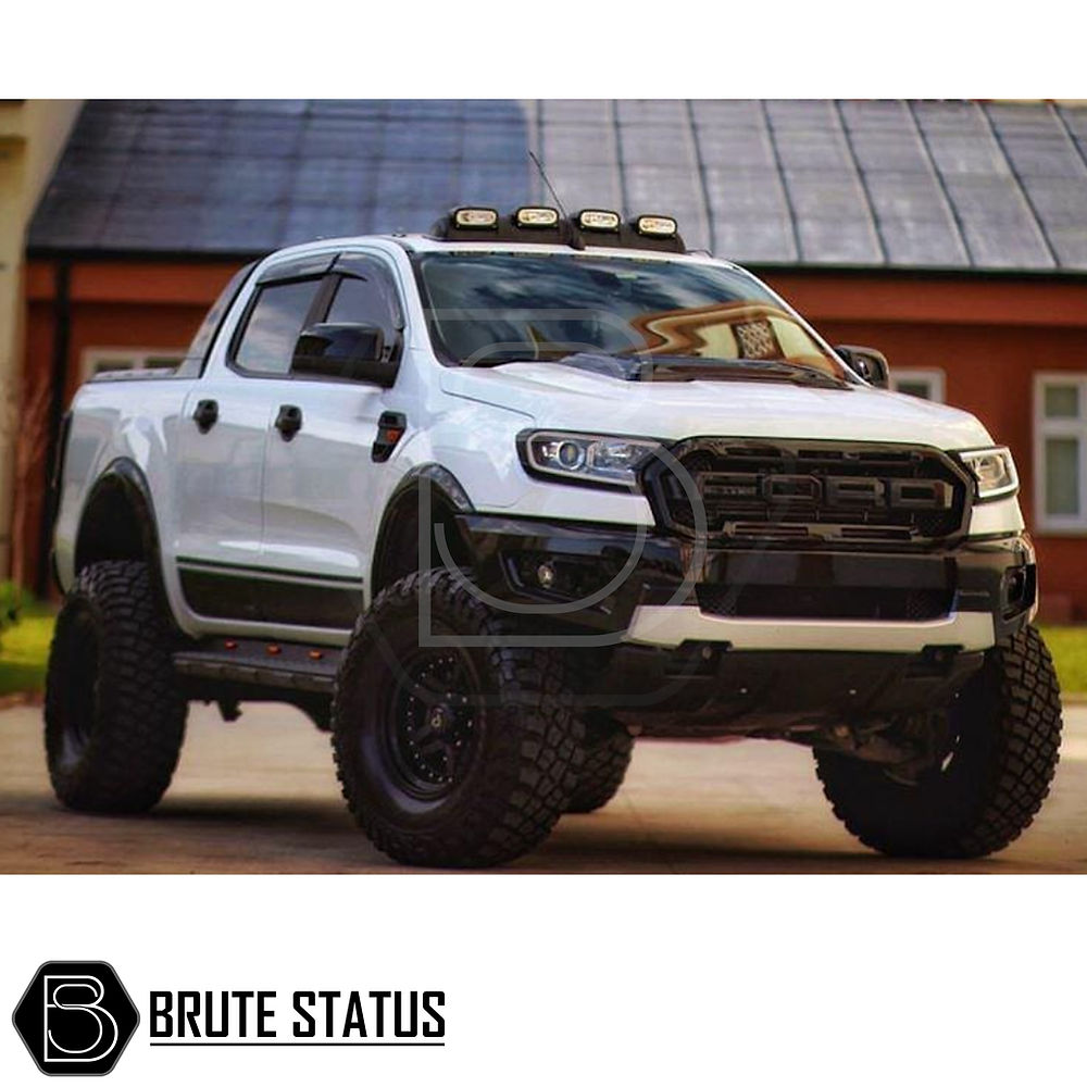 Ford Ranger 2015-2022 Rallye Style Bonnet Scoop enhances road presence with impact-resistant plastic and easy installation, perfect for personalization.