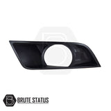 Ford Ranger 2015-2019 T7 Fog Light Covers (Round) Matte Black, featuring a circular design for a bold, aggressive look, enhancing your truck's front appearance.