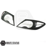 Toyota Hilux 2005-2011 Matt Black Head Light Covers, featuring high-impact resistant plastic, offer an aggressive style upgrade with easy installation and durable 3M adhesive.