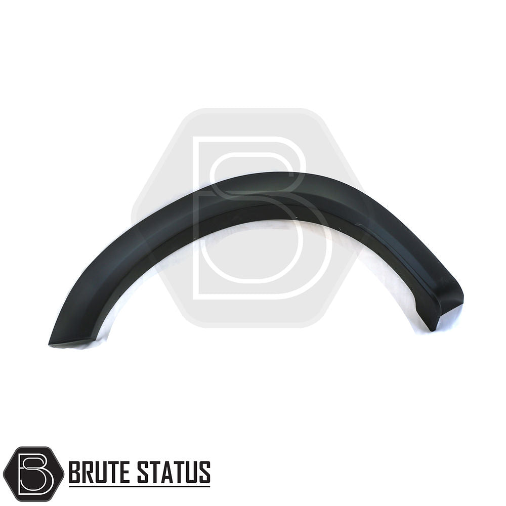 Ford Ranger T9 2023+ Wide Arch Kit, Raptor Style, smooth black finish, durable ABS plastic, enhances truck with wider arches, suitable for double cab models.