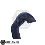 Land Rover Discovery 3 1998-2004 Snorkel Raised Air Intake, featuring a durable black plastic pipe with a RAM type intake head and necessary mounting components.