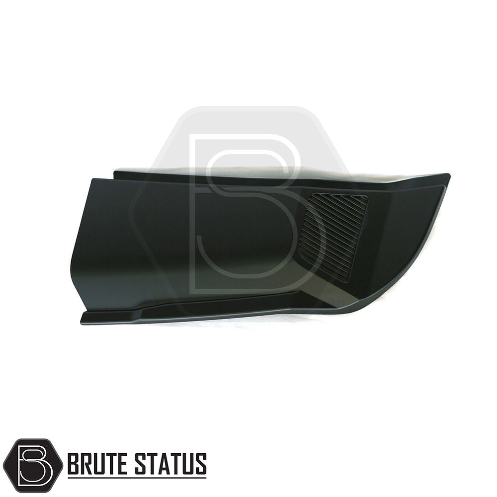 Ford Ranger T9 2023+ Raptor Style 3-Piece Bonnet Scoop in matt black finish, designed for easy installation with impact-resistant plastic and 3M adhesive tape.