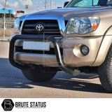 Close-up of a Mercedes X-Class Bull Bar (Nudge Bar) in matt black, showcasing its durable stainless steel construction and precise fitment for enhanced truck protection.