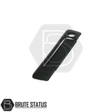 Ford Ranger 2012-2022 Rear Handle in Matt Black, featuring a hole design, crafted from high-quality ABS plastic with 3M adhesive for easy installation.