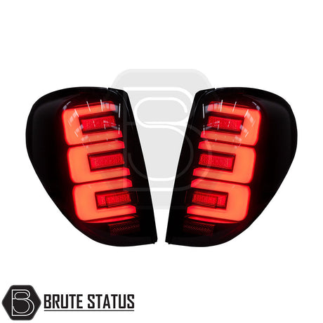 Mitsubishi L200 MK4 2006-14 LED Tail Lights showcasing sleek design, clear lenses, and sequential indicators, perfect for enhancing your truck's aesthetic and functionality.