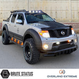 Nissan Navara D40 2010-2015 Overland Extreme Wide Arch Kit on a truck, showcasing premium wheel arches designed for durability and enhanced vehicle aesthetics.